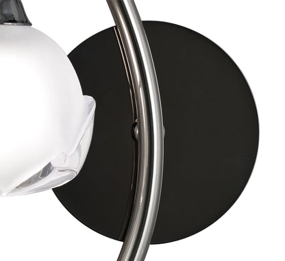 Mantra Fragma Wall Light Left Switched 1 Light G9, Black Chrome