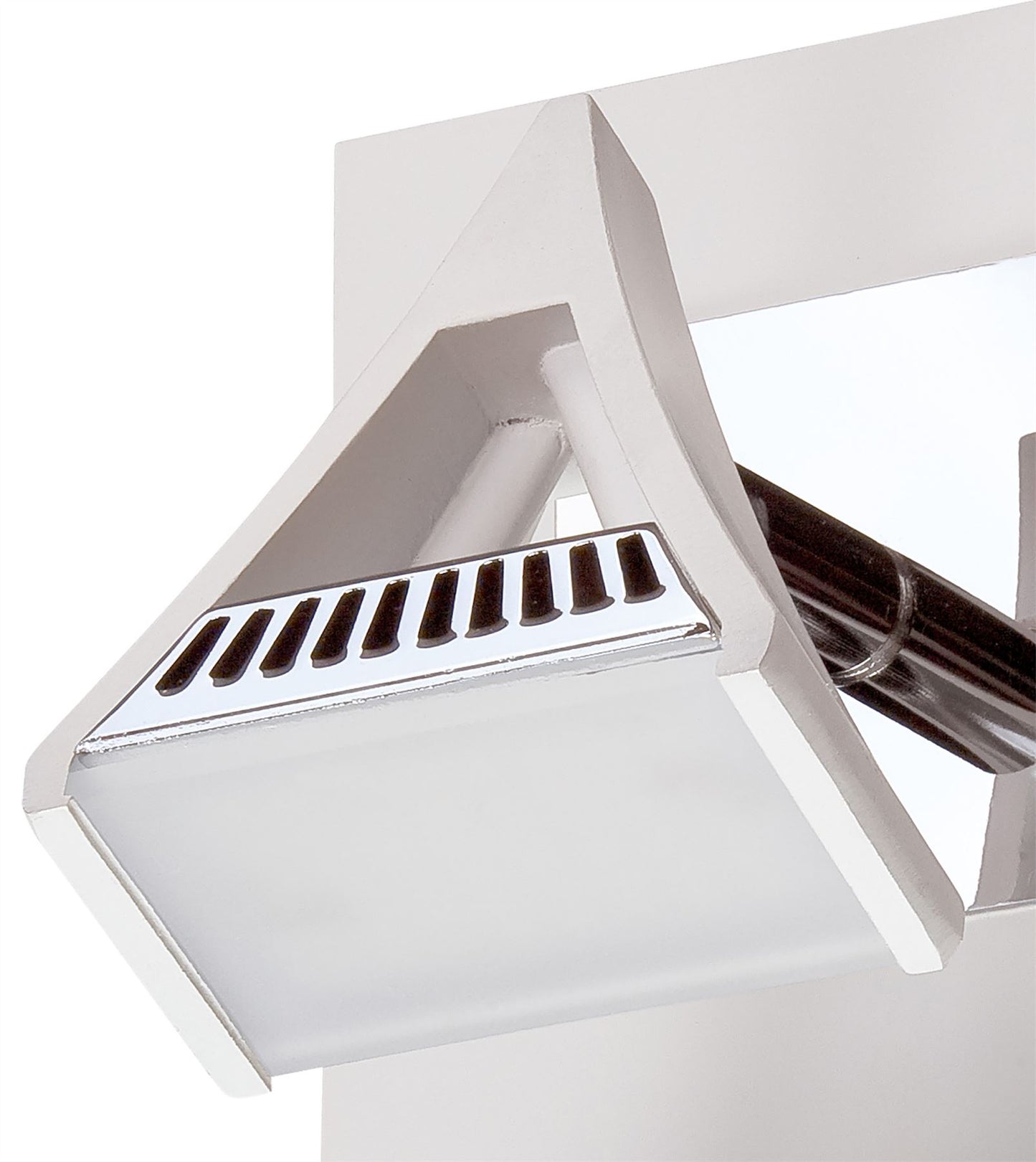 Mantra Fusion Filippo Spot Light 1 Light 5W LED 3000K, 450lm, Matt White/Polished Chrome, 3yrs Warranty