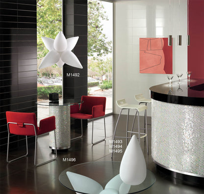 Mantra M1494 Palma Table Lamp 1 Light E27 Outdoor IP65, Opal White