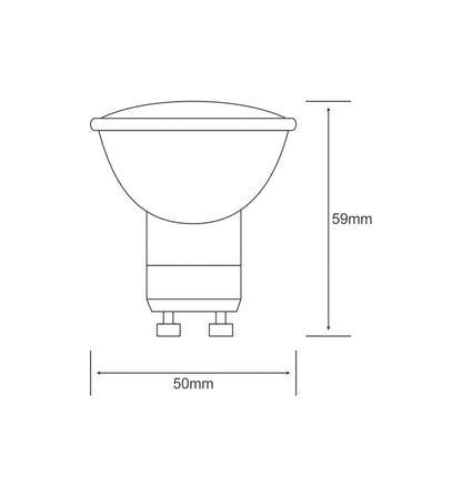 Luxram High Power SMD LED GU10 5W Natural White 4000K 410lm LED