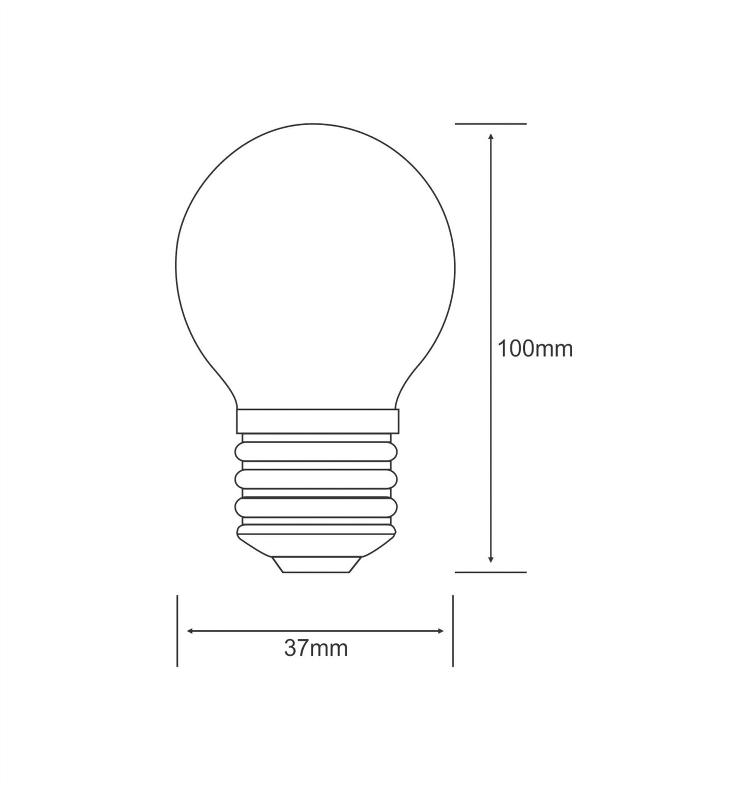 Luxram Decorative Multi-LED Ball E27 0.3W Red LED