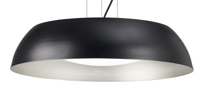 Mantra M4843 Argenta Pendant Large 30W LED 3000K, 3000lm, Matt Black/Silver/White Acrylic, 3yrs Warranty