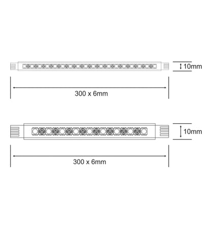 Techtouch Axis Ultra Multi-Coloured Kit 4x18 LED Rigid Strips (10W) Strip