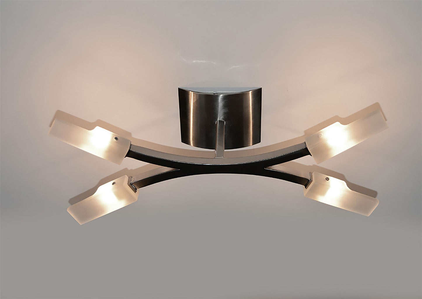 Mantra (0037 004) Arco 47cm Ceiling 4 Light G9, Satin Nickel