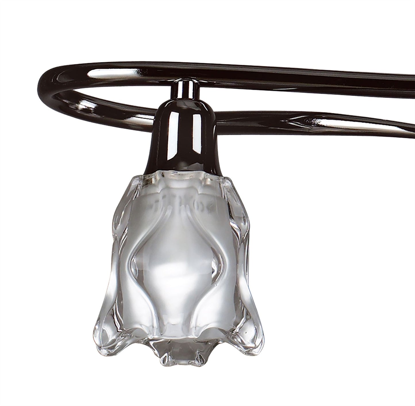 Mantra Amel Telescopic 4 Light L1, SGU10 Bar, Black Chrome, CFL Lamps INCLUDED