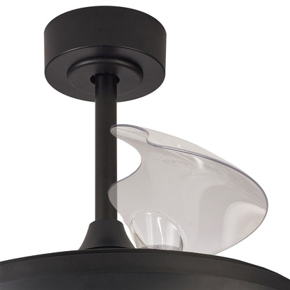 Mistral 51cm 50W LED Dimmable Ceiling Light With Built-In 28W DC Fan, 3000-6500K Remote Control, 3200lm, Black, 5yrs Warranty