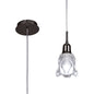 Mantra Amel 12cm Pendant 1 Light L1/SGU10, Black Chrome, CFL Lamps INCLUDED