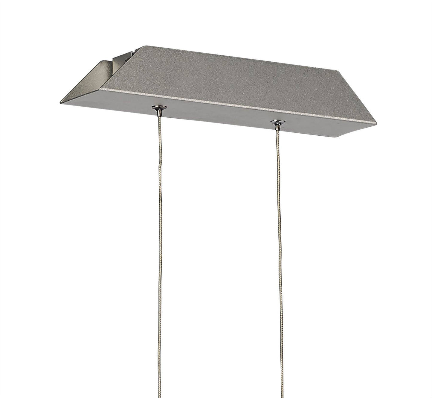 Mantra M4860 Sahara Linear Pendant 36W LED 3000K, 2520lm, Silver, Frosted Acrylic, Polished Chrome, 3yrs Warranty