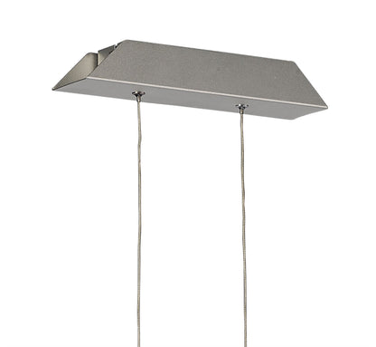 Mantra M4860 Sahara Linear Pendant 36W LED 3000K, 2520lm, Silver, Frosted Acrylic, Polished Chrome, 3yrs Warranty