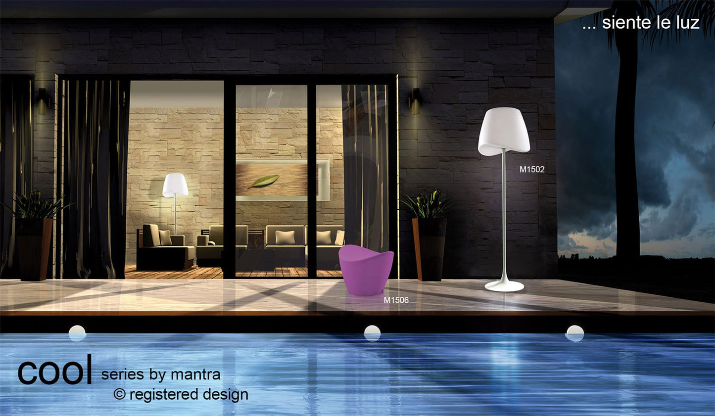 Mantra M1506 Cool Stool Rechargeable LED RGB Outdoor IP65, 120lm, Opal White, 2yrs Warranty - M1506 Furniture