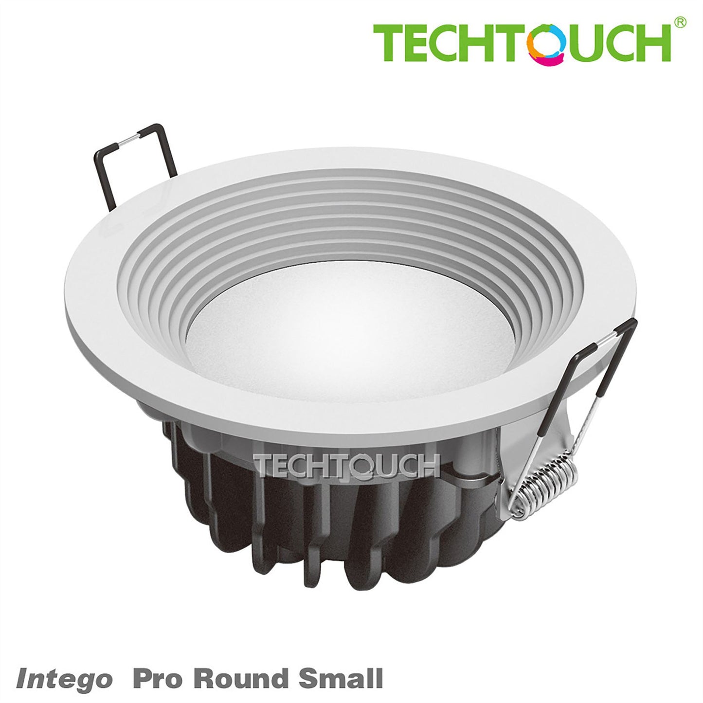 Techtouch Intego Pro Round Small 15W Cool White 770lm, Cut Out: 85mm, 3yrs Warranty Recessed