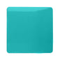 Trendi Artistic Modern Glossy Tactile Single Blanking Plate Bright Teal