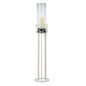 Diyas Home (DH) Oriana Floor Lamp Candle Holder 96Cm White/Clear Glass