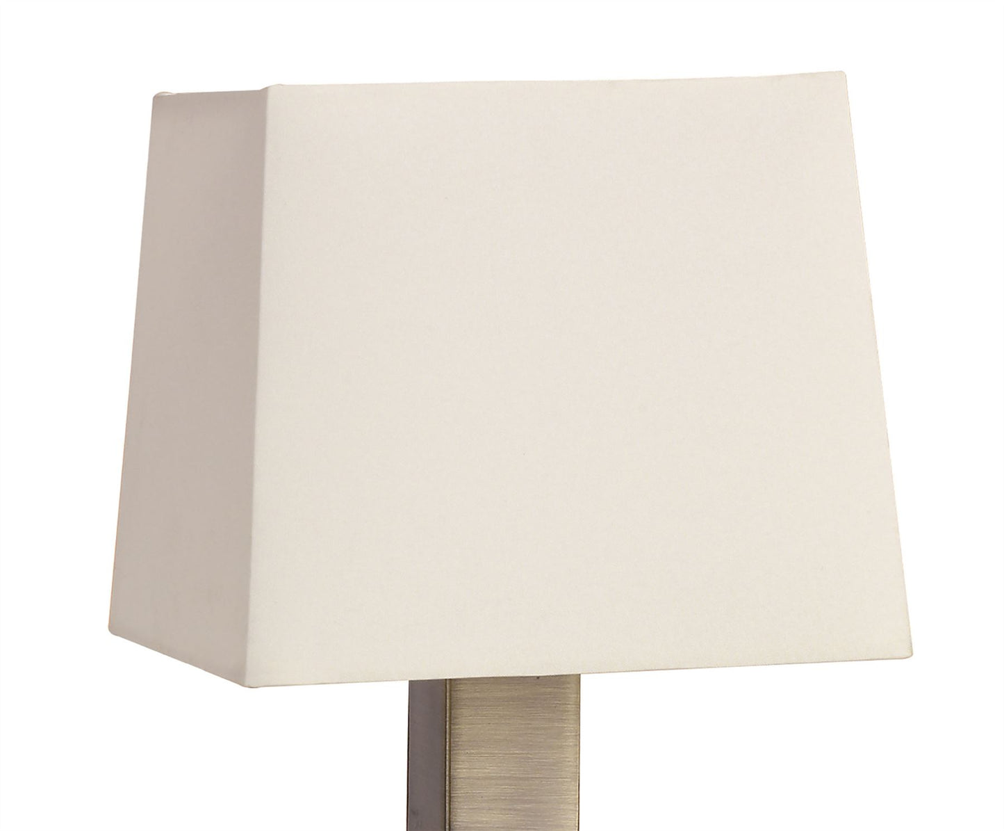 Mantra Akira Table Lamp 1 Light E14, Antique Brass with Cream Shade