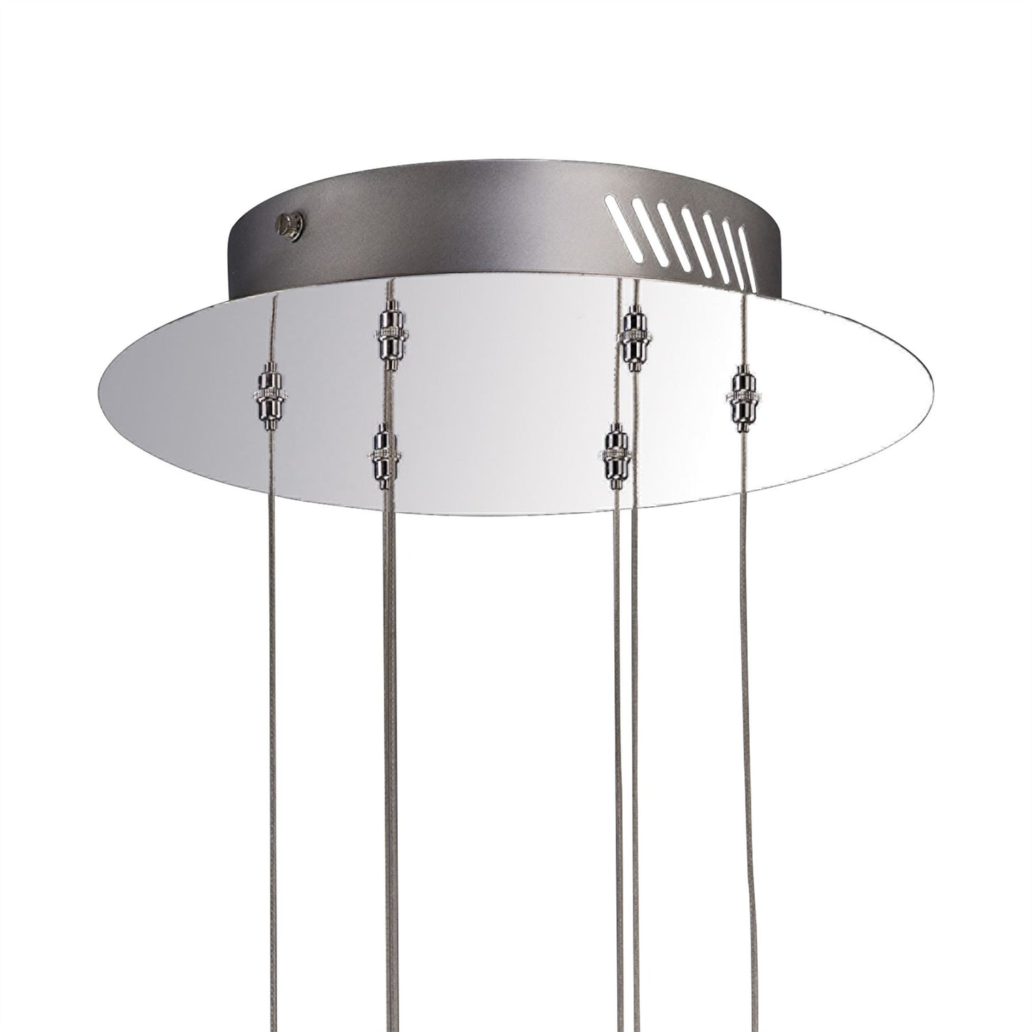 Diyas Aviva 30cm  6 Light 4000K LED Polished Chrome/Crystal Ceiling Pendant Light Fitting