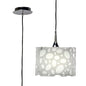 Mantra Lupin 25cm Pendant 1 Light E27, Gloss White/White Acrylic/Polished Chrome, CFL Lamps INCLUDED