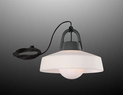 Mantra Fusion M6217 Kinke Pendant, 1 x E27, IP65, Anthracite, 2yrs Warranty