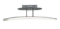 Mantra M4083 Hemisferic Linear Semi Ceiling 20W LED 70cm Bar 3000K, 1800lm, Satin Aluminium/Frosted Acrylic, 3yrs Warranty - M4083 Ceiling
