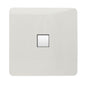 Trendi Artistic Modern RJ56 Cat 5e & Cat 6 Ethernet Socket White ART-PCWH