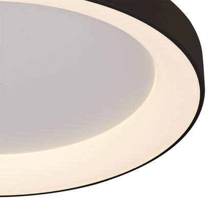 Mantra Fusion Niseko Ring Ceiling 65cm 48W LED, 3000K, 3900lm, Black, 3yrs Warranty Ceiling