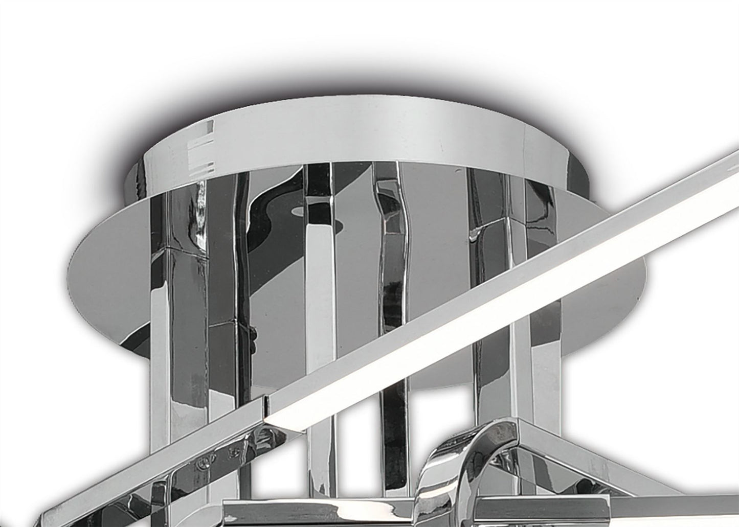 Mantra M6126 Cinto Ceiling 42W LED, 3000K, 3360lm, Polished Chrome, 3yrs Warranty - M6126 Ceiling