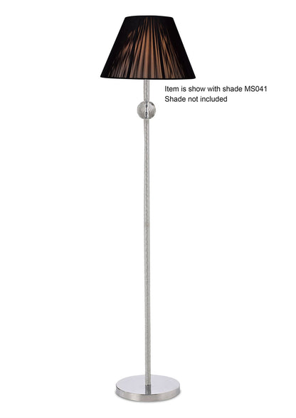 Diyas Elena Floor Lamp WITHOUT SHADE 1 Light E27 Polished Chrome/Crystal