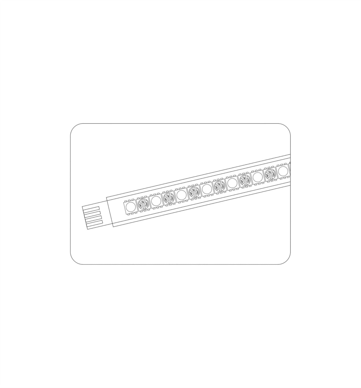 Techtouch Axis Ultra Blue 18 LED Rigid Strip (1.4W) Strip
