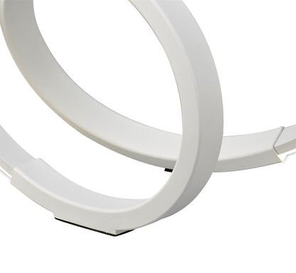 Mantra Infinity Blanco Table Lamp 12W LED 4000K, 1000lm, White/White Acrylic, 3yrs Warranty