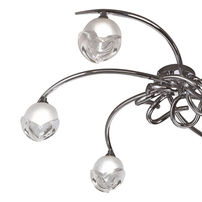 Mantra M0806 Fragma Ceiling 6 Light G9, Polished Chrome