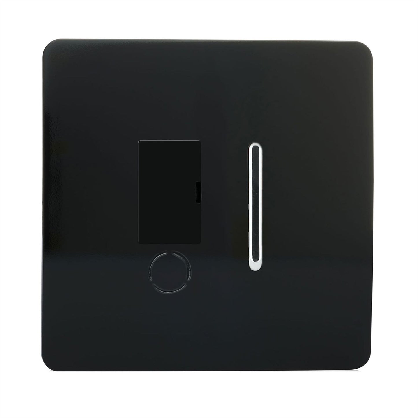 Trendi Artistic Modern Glossy Tactile Fused Spur Switch Black ART-FSBL