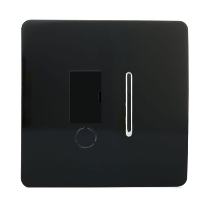 Trendi Artistic Modern Glossy Tactile Fused Spur Switch Black ART-FSBL