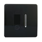 Trendi Artistic Modern Glossy Tactile Fused Spur Switch Black ART-FSBL