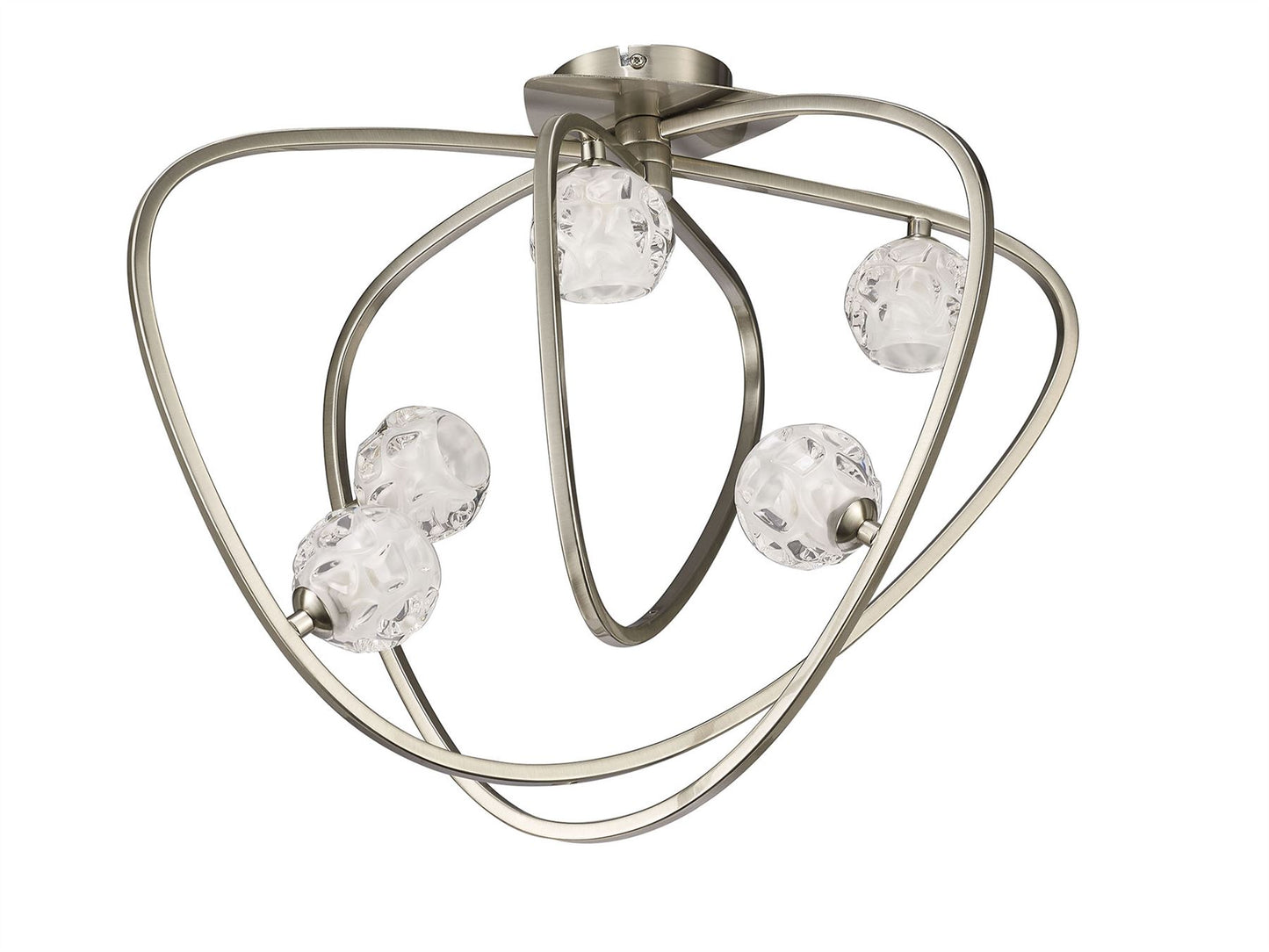 Mantra M5014 Lux Ceiling 5 Light G9, Polished Chrome