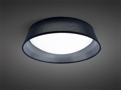 Mantra Nordica Plafones M4965 Nordica Ceiling 21W LED 45CM Black 3000K, 2100lm, White Acrylic with Black Shade, 3yrs Warranty