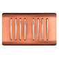 Trendi Artistic Modern Glossy 8 Gang 2 Way Rocker  Double Plate Tactile Light Switch Copper