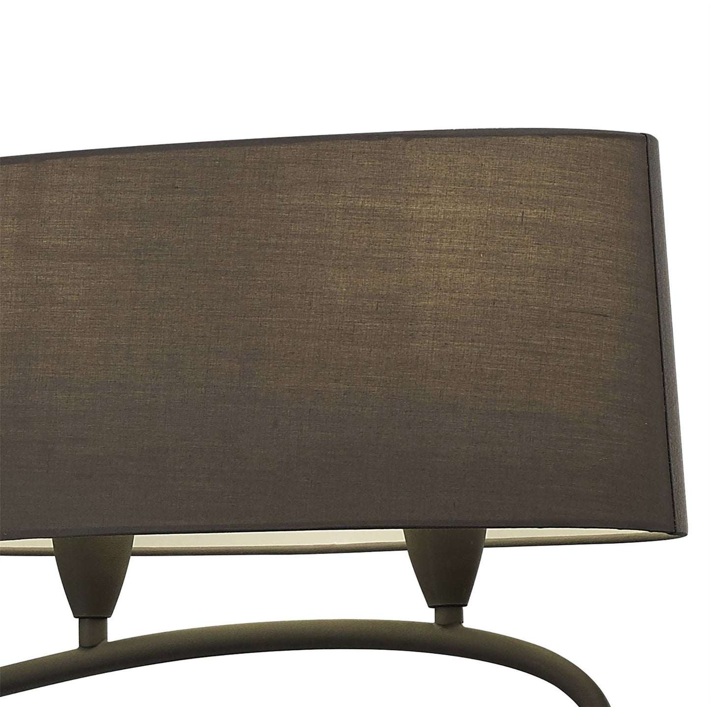Mantra M3680 Lua Linear Pendant 2 Arm 4 Light E27, Ash Grey with Ash Grey Shades