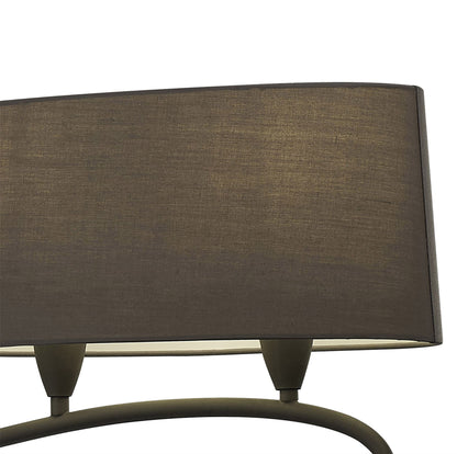 Mantra M3680 Lua Linear Pendant 2 Arm 4 Light E27, Ash Grey with Ash Grey Shades