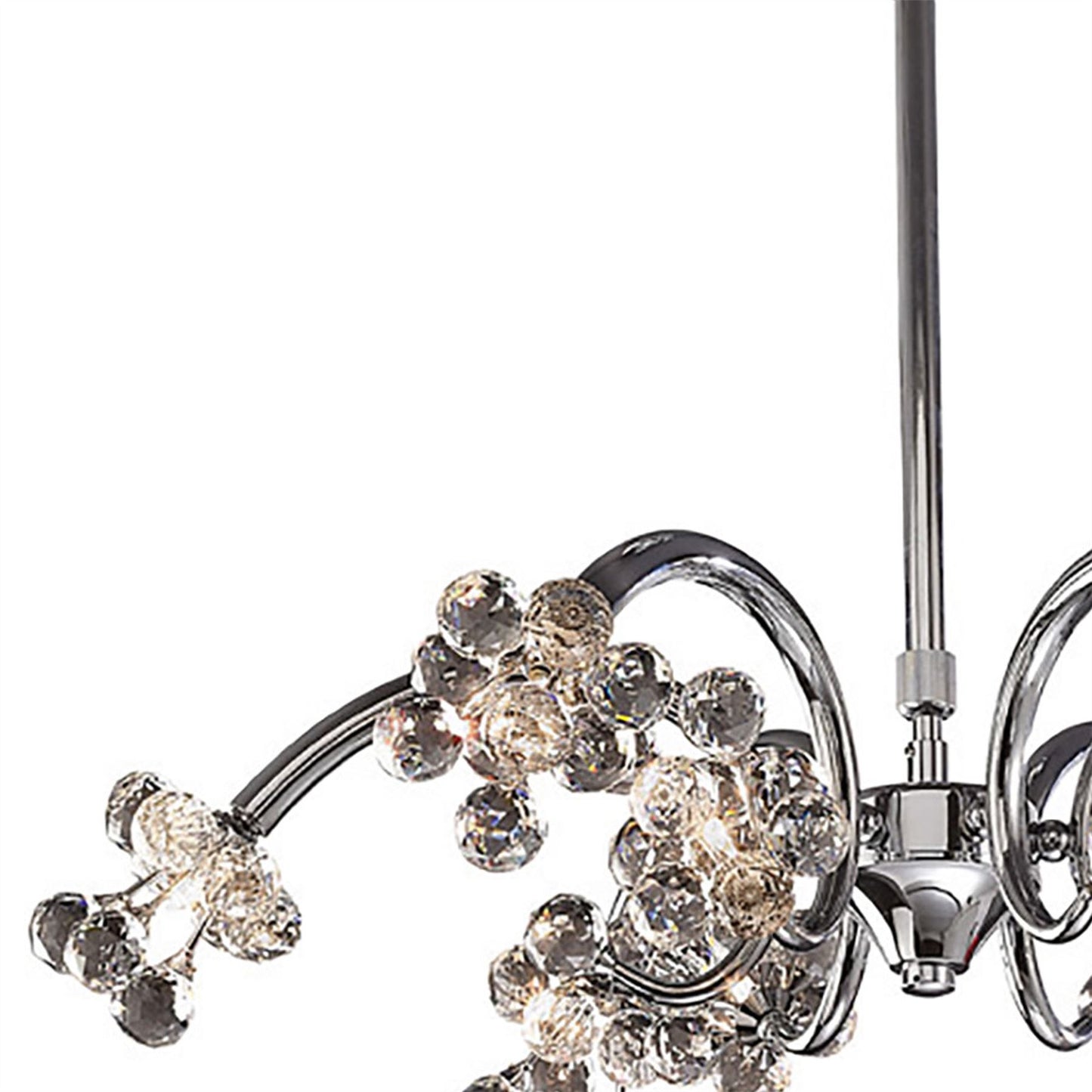 Diyas Octavia 65cm  9 Light G4 Polished Chrome/Crystal, NOT LED/CFL Compatible Ceiling Pendant Light Fitting