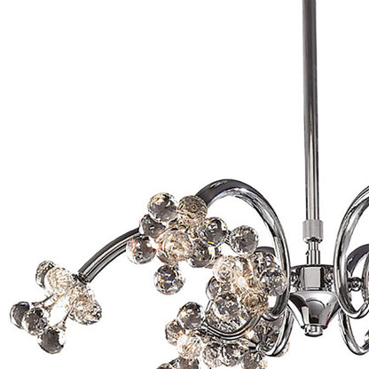 Diyas Octavia 65cm  9 Light G4 Polished Chrome/Crystal, NOT LED/CFL Compatible Ceiling Pendant Light Fitting