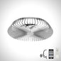Himalaya 63cm 70W LED Dimmable Light With Built-In 35W DC Reversible Fan, Remote, APP & Alexa/Google Voice Control, 4900lm, Silver, 5yrs Warranty