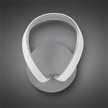 Mantra Knot Switched Wall Light 12W LED 3000K, 840lm, Silver/Frosted Acrylic/Polished Chrome, 3yrs Warranty
