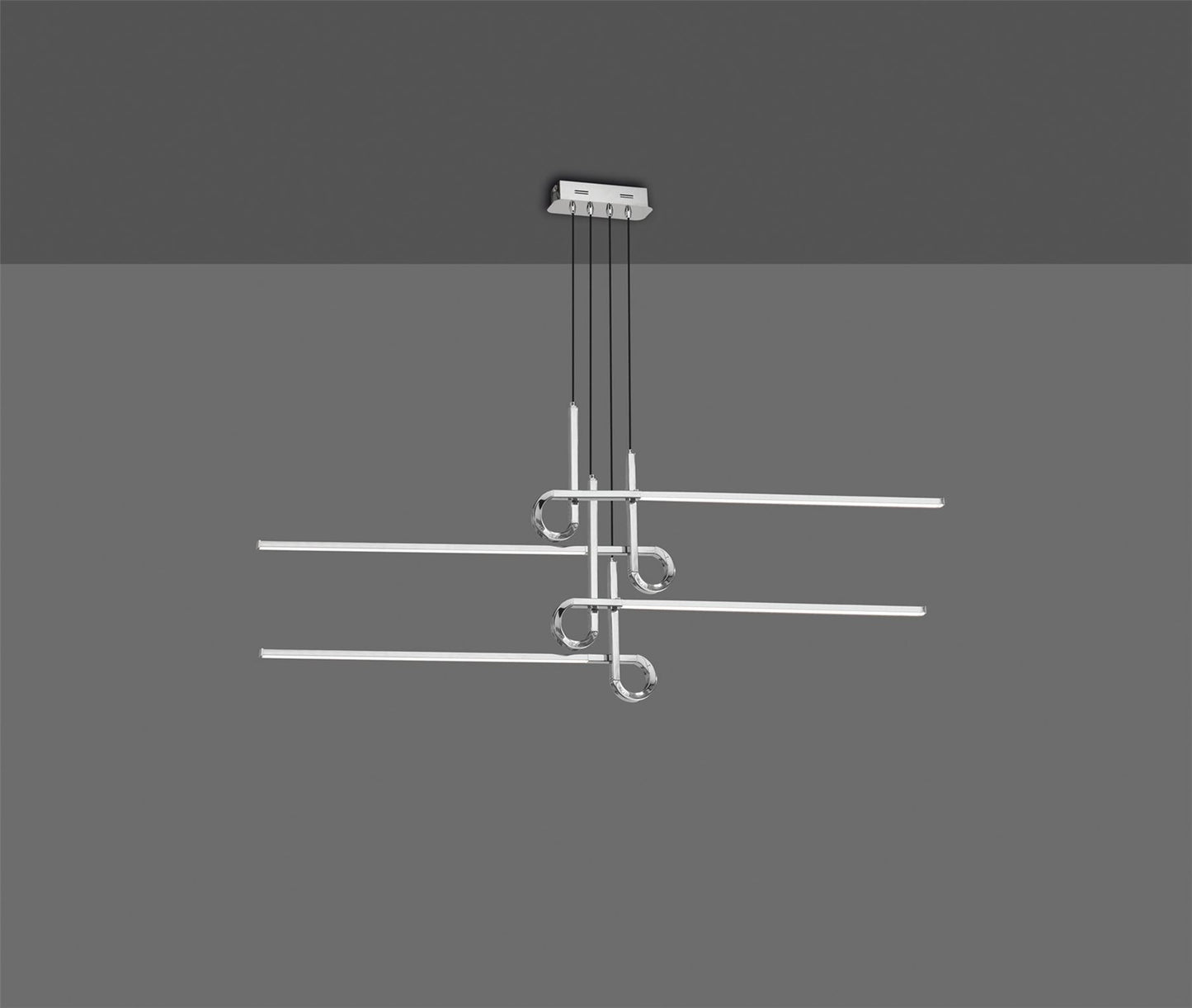 Mantra M6121 Cinto Pendant 42W LED, 3000K, 3360lm, Polished Chrome, 3yrs Warranty