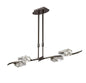 Mantra Eclipse Linear Telescopic 4 Light G9 Bar, Black Chrome