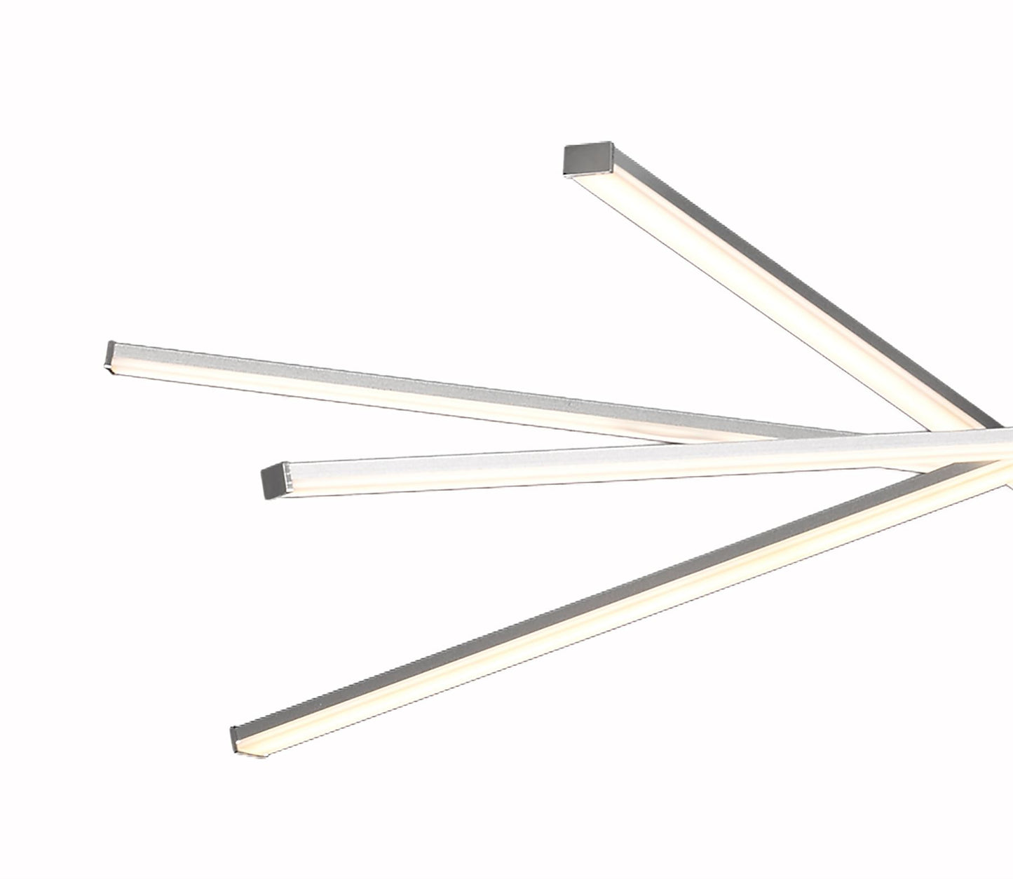 Mantra M5911 Star LED Pendant 100cm Round 60W 3000K, 4800lm, Dimmable Silver/Frosted Acrylic/Polished Chrome, 3yrs Warranty