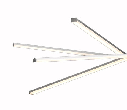 Mantra M5911 Star LED Pendant 100cm Round 60W 3000K, 4800lm, Dimmable Silver/Frosted Acrylic/Polished Chrome, 3yrs Warranty