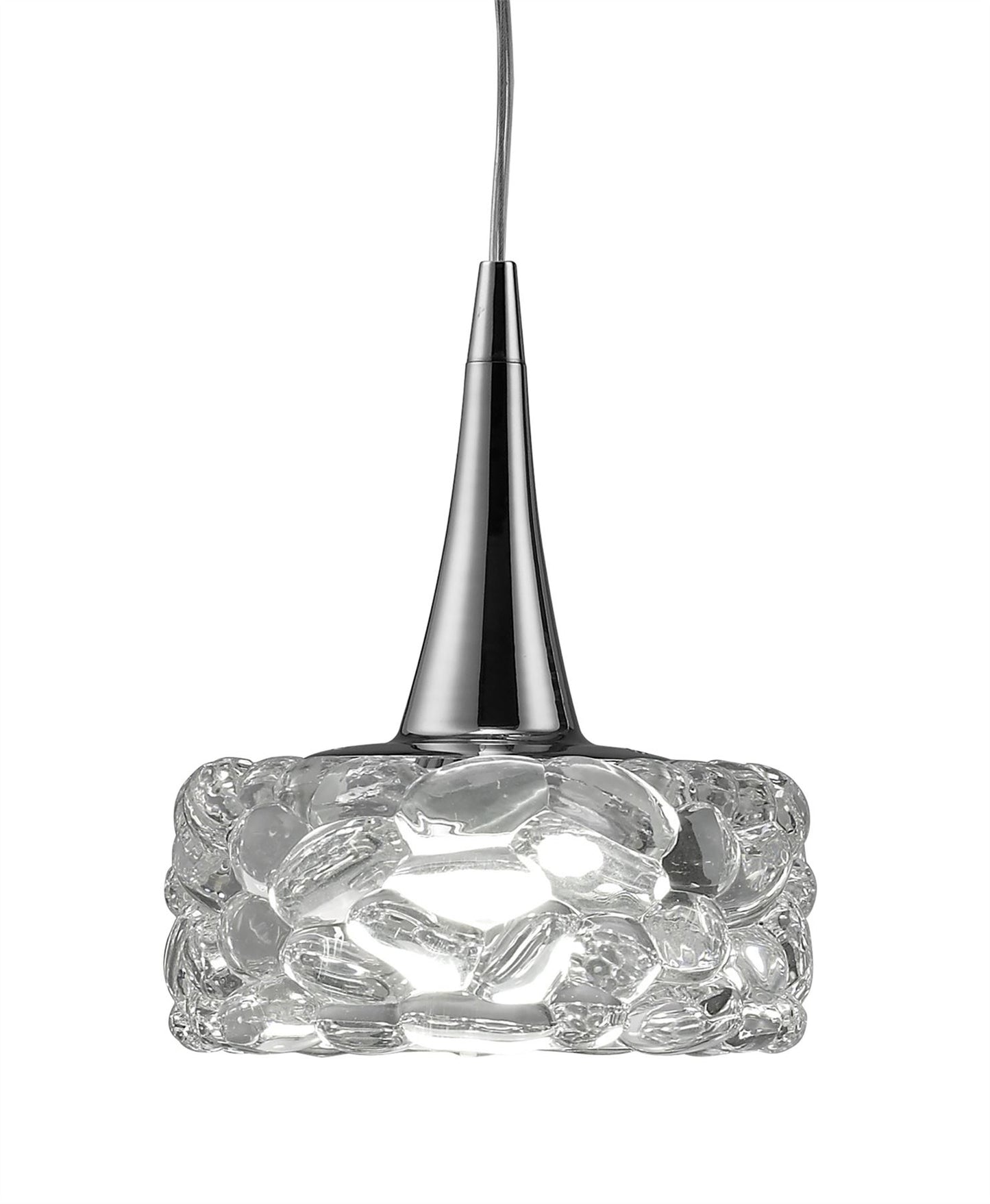 Mantra M3931 O2 Linear Pendant 3 Light E27 Line Large, Polished Chrome