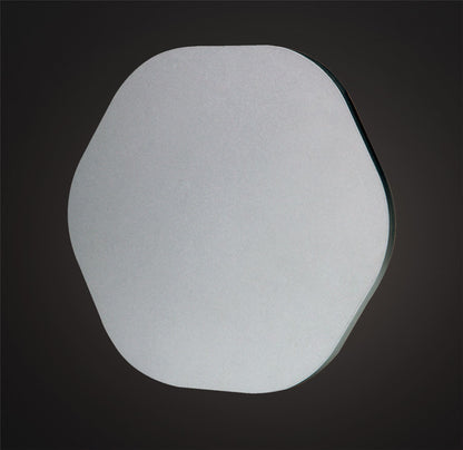 Mantra Fusion MC0115 Bora Bora Wall Light 14.4cm Hexagonal 6W LED 3000K, 540lm, Silver Paint, 3yrs Warranty