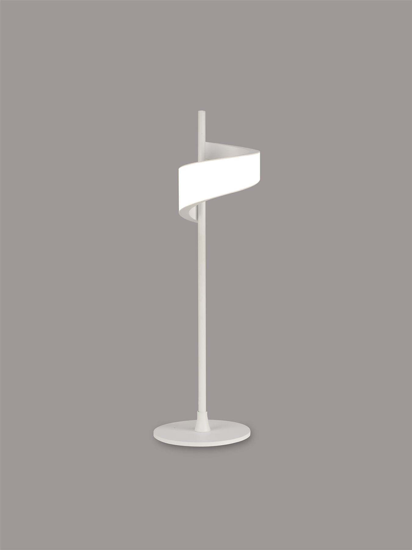 Mantra Tsunami 1 Light Table Lamp, 6W LED, 3000K, 450lm, Sand White, 3yrs Warranty