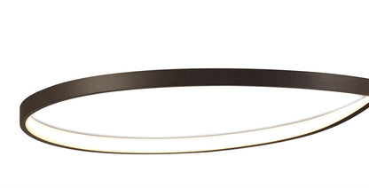 Mantra Nur XL M5806 Nur BR XL Rectangular Semi Ceiling 50W LED 2800K, 3900lm, Frosted Acrylic/Brown Oxide, 3yrs Warranty - M5806 Ceiling