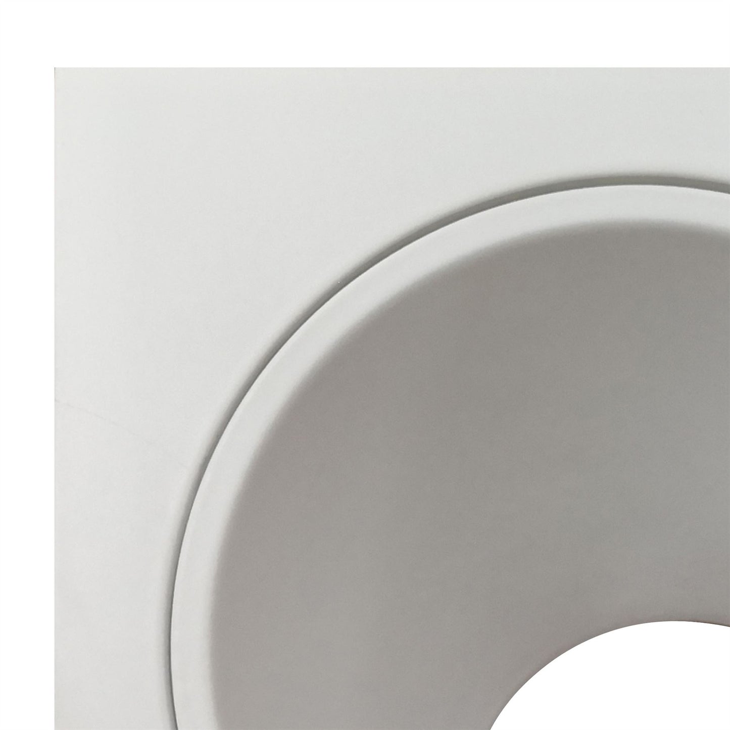 Mantra Fusion Brandon Recessed Downlight Square, 1 x GU10 (Max 12W), Matt White, Cut Out: 98mm, Lampholder Included